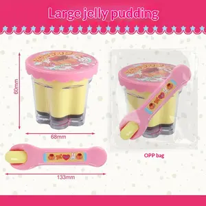 Pudding Feeding Jelly Strawberry Pudding Set Mimilu Children's Pretend Play Toy