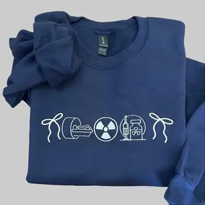 Nuclear Medicine radiology icon crewneck | Nuclear medicine tech crewneck | neutral nuclear medicine tech aesthetic Comfort Pullover Casual Comfortable Sweatshirts