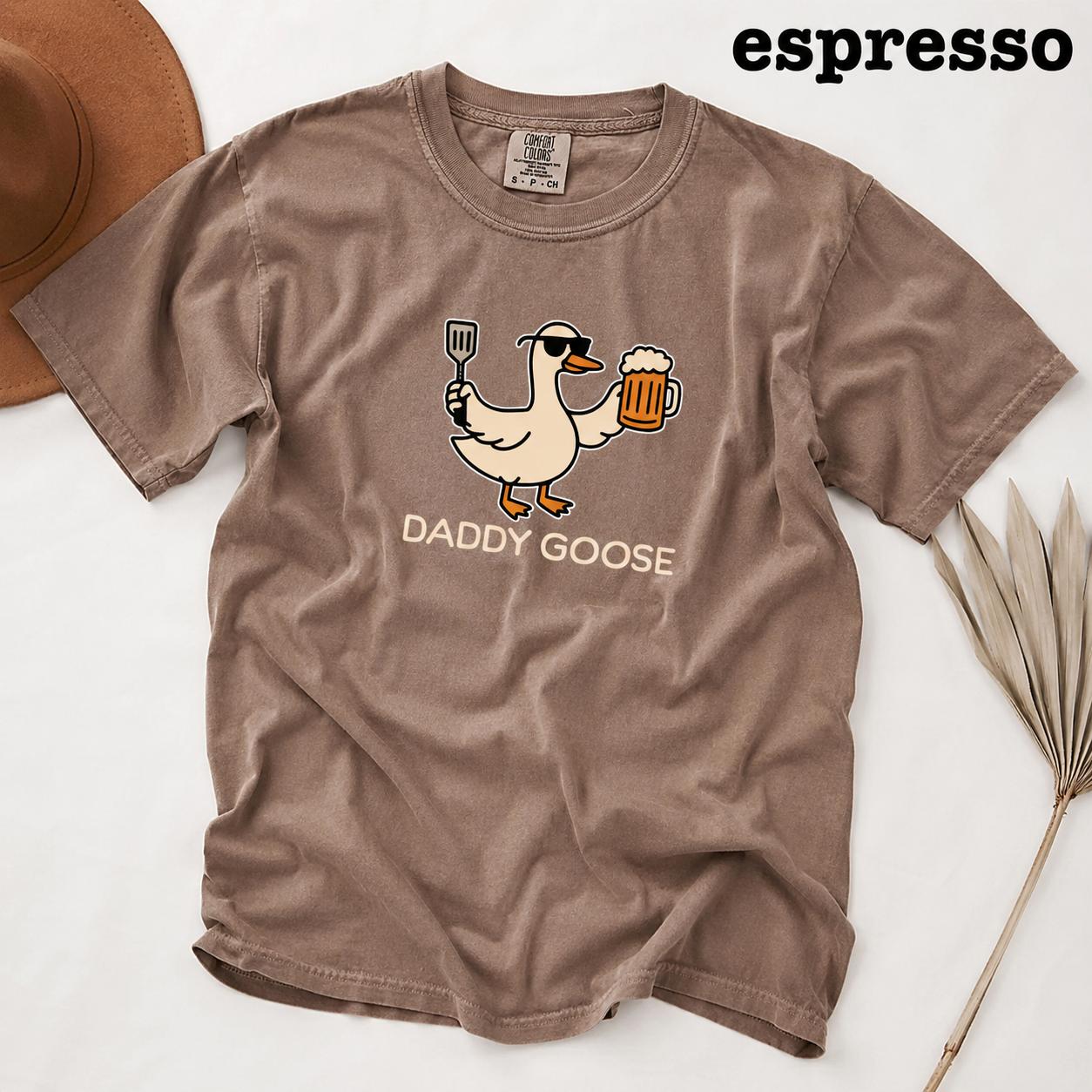 Comfort Colors Daddy Goose Shirt – Moss Green Crew Neck Comfort Colors Daddy Goose Shirt – Moss Green Crew Neck T-Shirt for Men, 100% Cotton, Silly Goose Dad Graphic TeeT-Shirt for Men – Printfamily