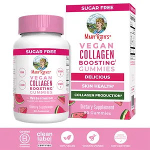 MaryRuth's Collagen Boosting Gummies - Vegan Collagen for Women & Men - Skin Care - Lysine, Vitamin C, Vitamin A, Amla - Gluten Free - 90 Servings