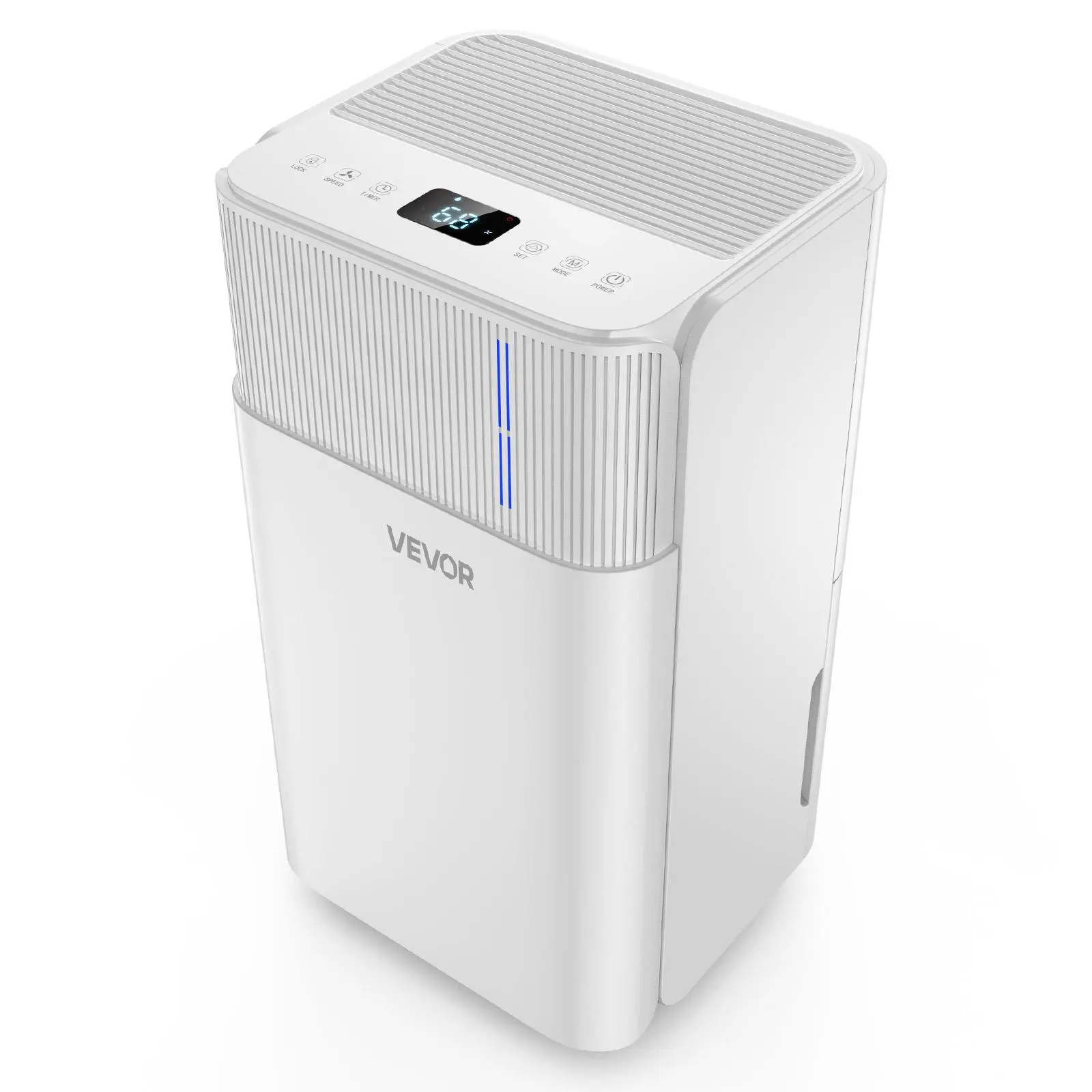 【DealsForYouDays】VEVOR 30 Pints Dehumidifier for Home & Basement, Drain Hose for Commercial & Industrial Use, Smart Humidity Control, Low Noise for Large Rooms, Warehouses, Bedrooms & Storage, Large Coverage,White