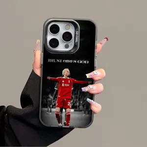 Ekitike IPhone 17 Promax Phone Case Anti Drop Case Suitable For IPhone 16 15 14 13 12 11 Xs Plus Samsung S25 S24 S23 S22 Ultra FE Acrylic Protective Shockproof Rugged Case Football