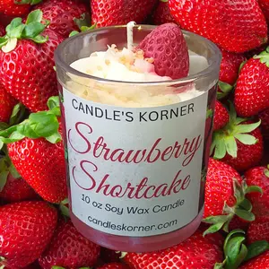 Strawberry Shortcake Candle 10 oz Scented Decor