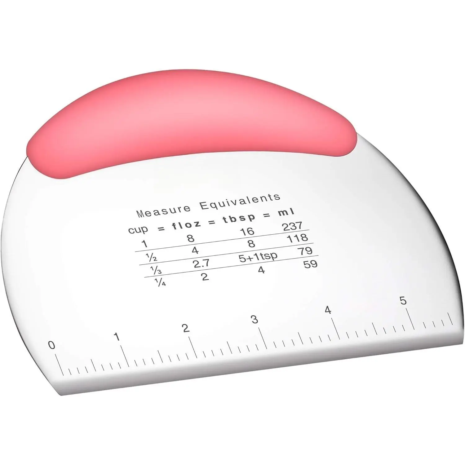 1 count Dough Pastry Scraper /Stainless Steel Dough Scraper  with  Rubber Non-Slip Grip/Dough Scraper /Pro Pastry Pizza   ()