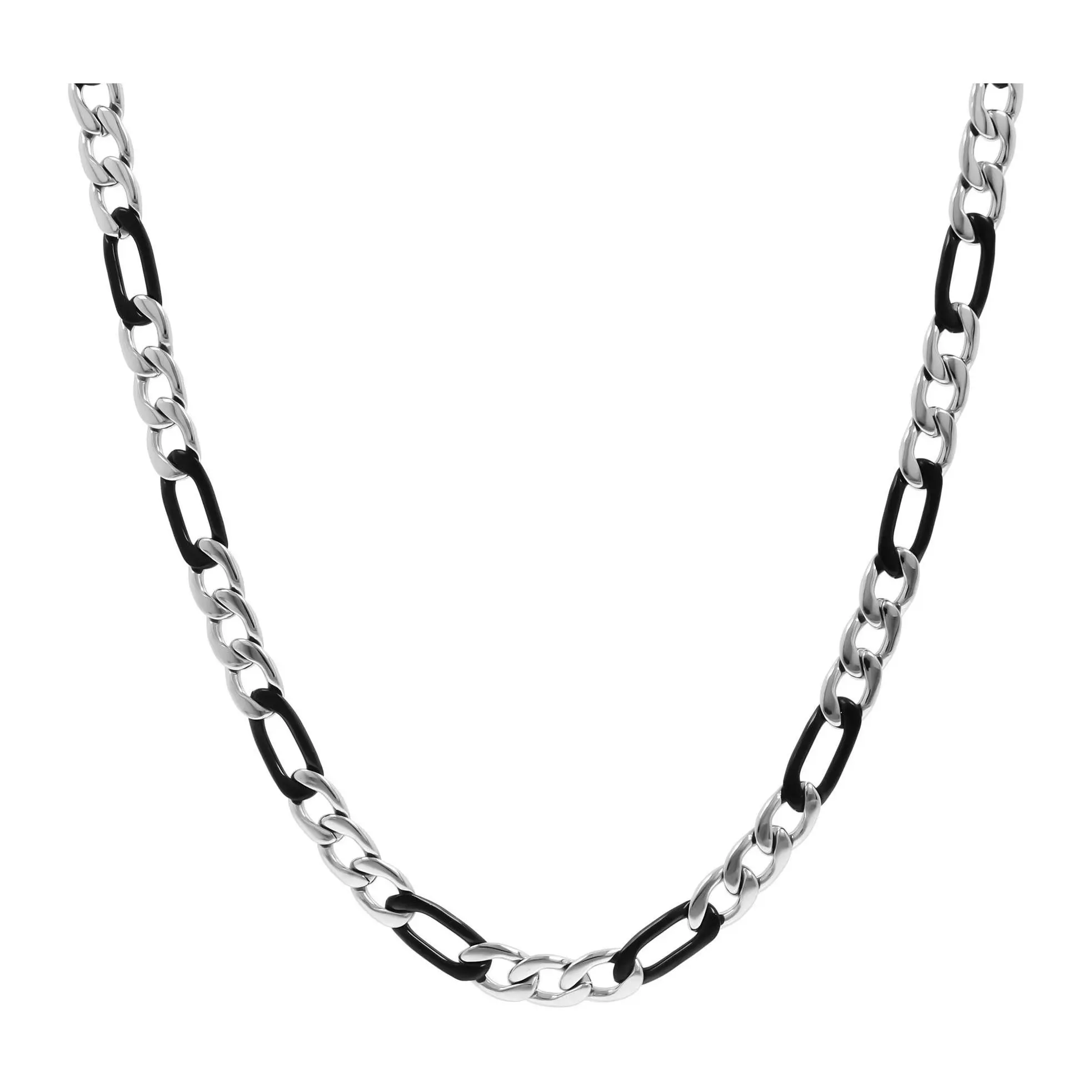 Mistero for Him 22" Two-Tone Figaro Chain Necklce