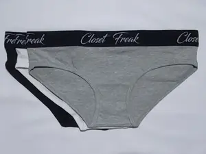 ClosetFreak 3 Pack Cotton Bikini - Soft Fabric, Comfortable Design, Ideal for Womenswear, Available in Multiple Colors breathable comfy show full undies