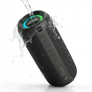 ZEALOT Wireless BT Speaker, 20W Rich Bass & HIFI, IPX5 Waterproof Design, 3600mAh Ultra-Long Battery, RGB Light Effects, BT5.4 & Multi-Modes for Beach, Camping, Party & Home.