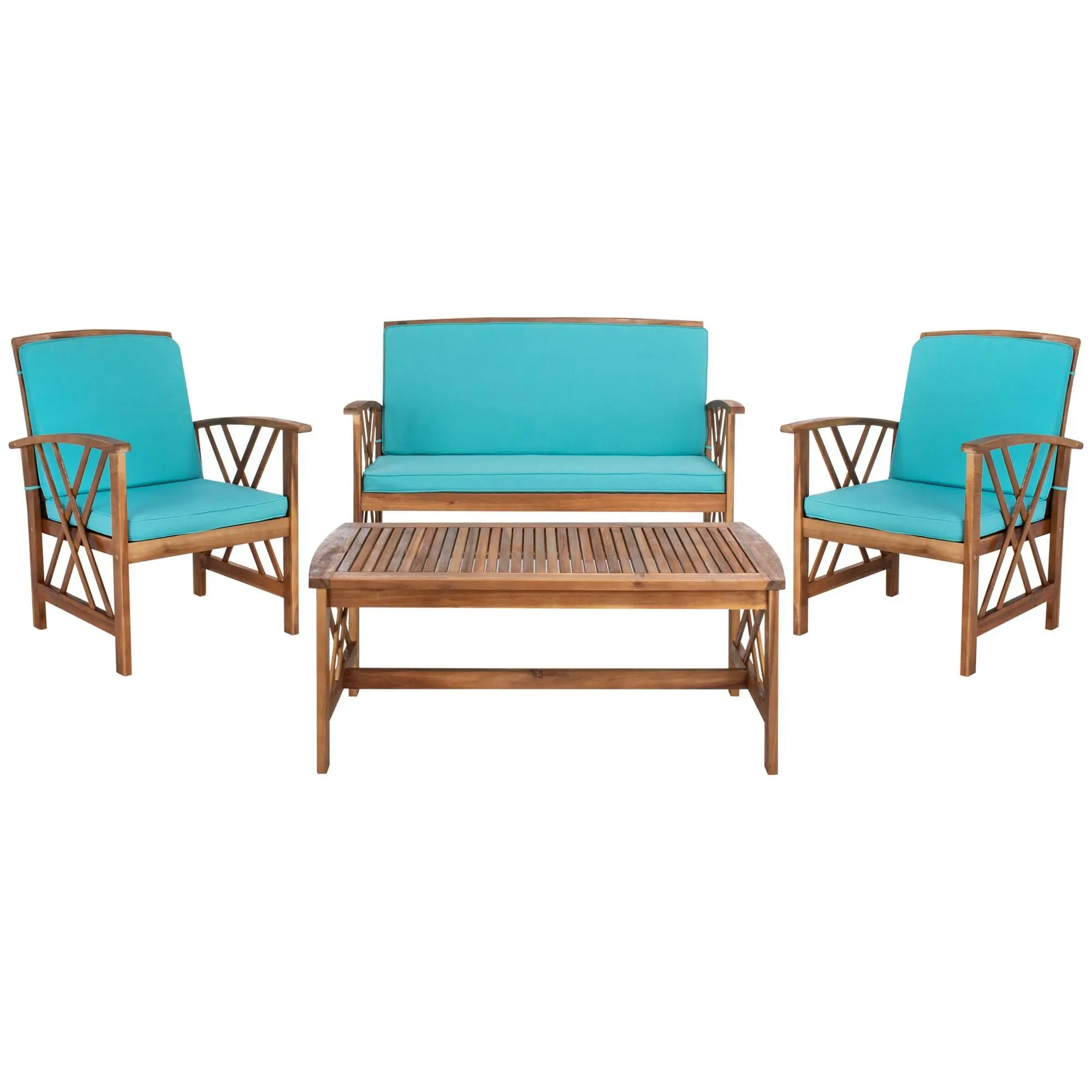 Fontana 4-Piece Outdor Living Set by Safavieh