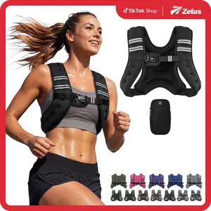 【SummerVibes】ZELUS Weighted Vests,Adjustable 6-30lbs,Weighted Vest Workout with Reflective Stripes&Adjustable Straps,Workout enhancer for Motivational Walking,Running,Rucking,Core&Posture Boost|Fitness Challenge, Outdoorfun,#Summervibes