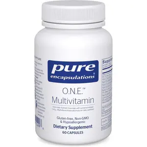 Pure Encapsulations O.N.E. Multivitamin - Once Daily Multivitamin with Antioxidant Complex Metafolin, CoQ10, and Lutein to Support Vision, Cognitive Function, and Cellular Health* - 60 Capsules