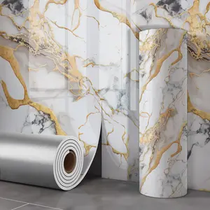 1 roll 15.75 * 118.11/23.62*118.11 inch marble wallpaper - peel off adhesive countertop wallpaper, waterproof self-adhesive touch paper, detachable vinyl wallpaper sticker, suitable for kitchen and bathroom countertops.
