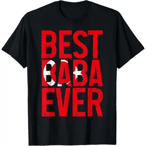 Best Baba Ever Turkish Flag Father Turkey Turkiye T-Shirt Pure Cotton Graphic Tees Menswear Top: Gifts for Men & Women