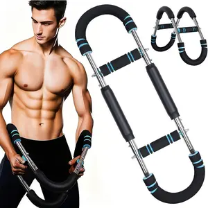 Arm Trainer Chest Workout Portable Spring Resistance Equipment with 60-120LBS High-Tension Steel Springs & Anti-Slip Foam Handles Unique Full Upper Body Multi-Functional Strength Training Machine Quality Material for Efficient & Portable Exercise