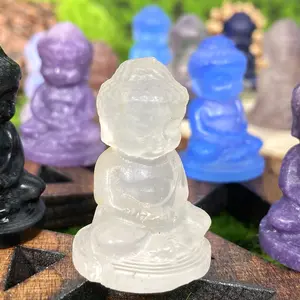 crystal carving-sitting Buddha