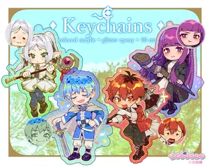 Wandering Mage Anime Keychains