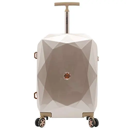 kensie Women's 3D Gemstone TSA Lock Hardside Spinner Luggage
