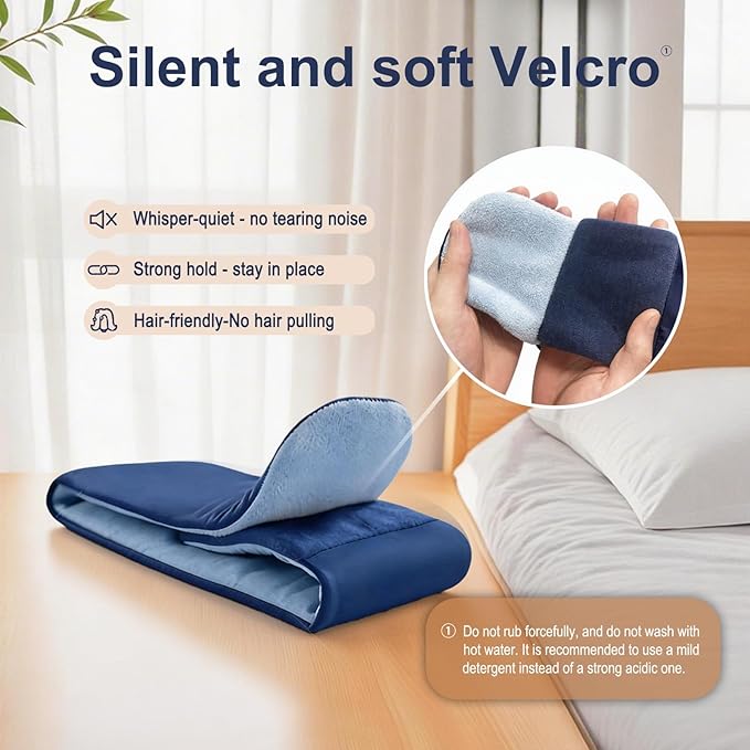 Cloud-Like Comfort Sleep Mask for Side Sleepers, Dual-sided Cooling Bamboo Fiber Eye Cover, Ear Protection Silent Strap Breathable Sleep Mask, Portable Travel Accessory & Nice Daily Gift summervibes