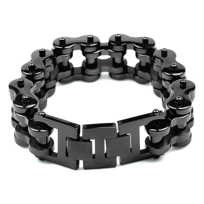 Motorcycle Chain Bracelet - Blackout