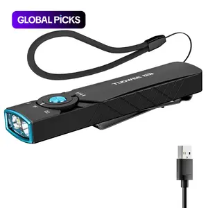 Rechargeable Edc Multifunctional Flashlight with LED, UV & Beam, High Lumens Magnet Light for Home, Emergency Use, Ideal Gift for Men #GLOBAL PICKS