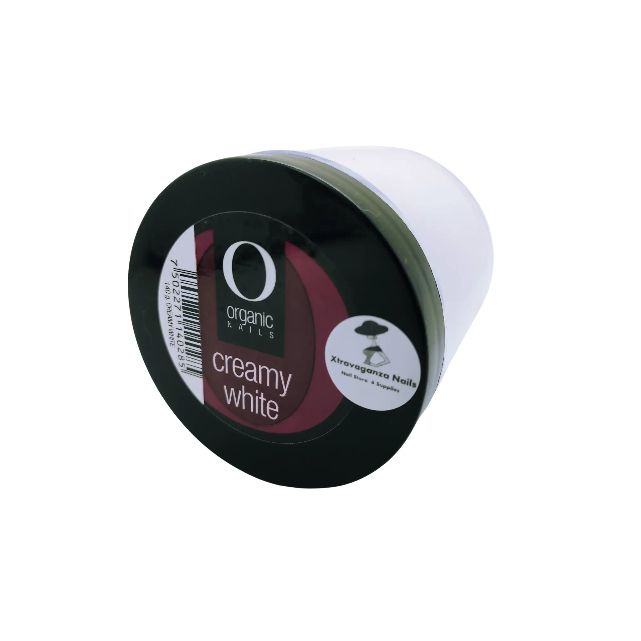 Organic Nails Acrylic Polymer Powder, 5oz Creamy White - Professional Milky Formula for Nail Art Creation, Compatible with Any Liquid Monomer, Acrylic Powder