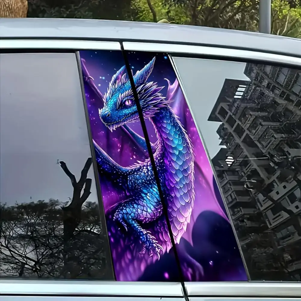 Dragon Pattern Car Sticker, Waterproof & Anti-scratch Car Decal, Car Exterior Decoration Accessories for Car, Laptop, Helmet, Motorcycle, Refrigerator, Vehicle Exterior Decoration, Car Decorative Sticker