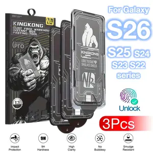 Galaxy S26/s25/s24 Plus/ultra Smartphone Protective Screen Protector Film Set, 3-Pack, Auto-Positioning Design, Dust-Free Installation, Smooth Touch Experience, Accessories