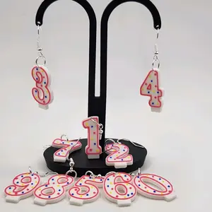 Birthday Candle Earrings - Elegant Design with Colorful Candles for Special Occasions