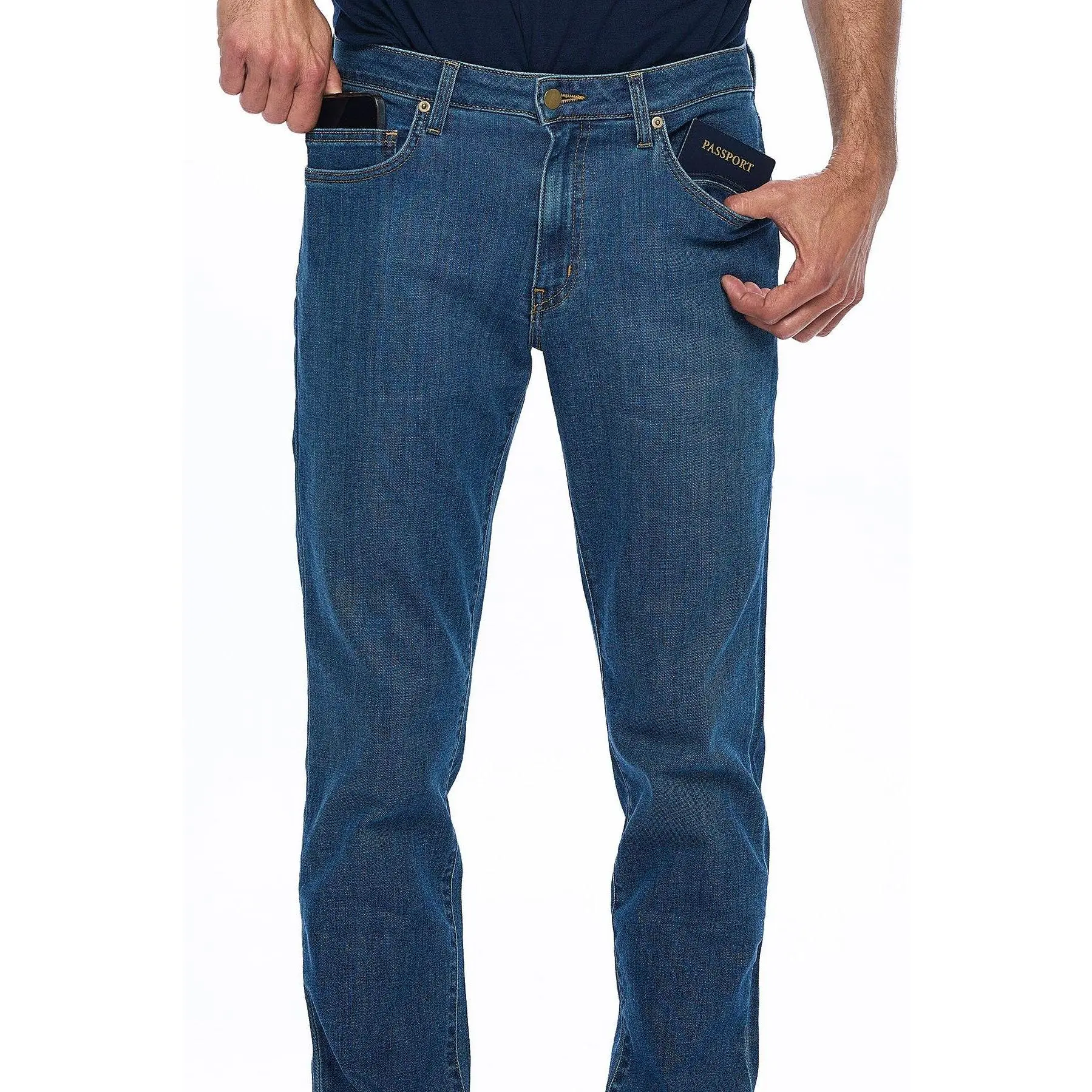 Aviator Men's Vintage Indigo Best Travel Jeans | Premium Comfortable Denim Jeans