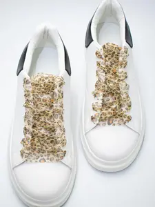 Leopard Pattern Lace Shoelaces, Fashionable Shoes Laces for Women's Sneakers, Casual Shoes Accessories for Daily Wear
