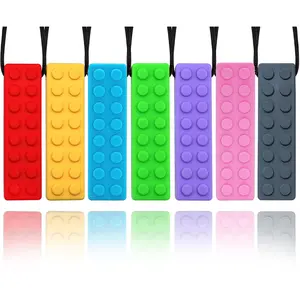 FN38 Chew Necklaces for Sensory Adults and Kids, 7 Pack  Sensory Necklace with Autism, Anxiety, ADHD, SPD, Silicone Chew Necklace for Boys Girls Adults Chewing Biting Fidgeting