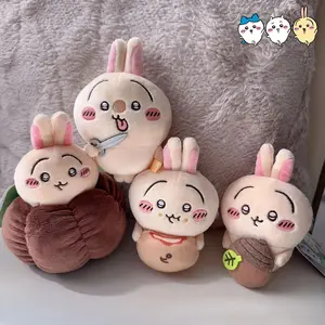 2026 new Kawaii Chiikawa Usagi Anime Keychain Cartoon Stuffed Toys Pendants Funny Bag Charm for Girls Gift
