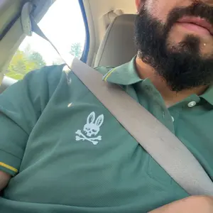 Men's Regular Fit Letter Print Contrast Trim Polo Shirt, Casual Short Sleeve Half Zip Top for Summer, Fashion Men's Clothes for Daily Wear, Menswear