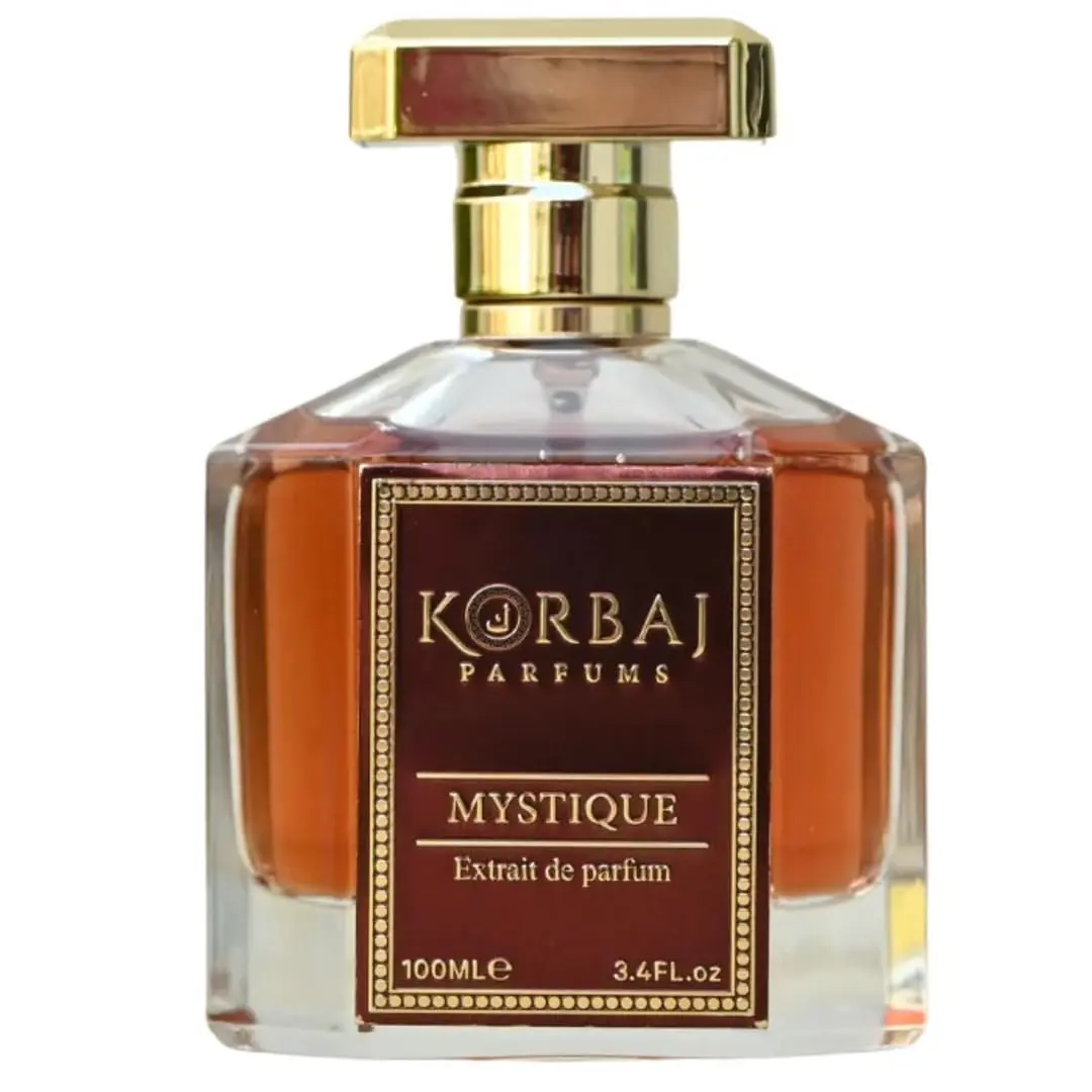 KORBAJ PARFUMS Mystique EDP, A Unisex Signature Scent for Adults | 100ml Arabian Scent with Rosemary Mix, Sandalwood, and Patchouli Notes, Floral Scented Perfume, Single Bottle, Cedar, Ammonia Free, Patchouli Base, Jasmine