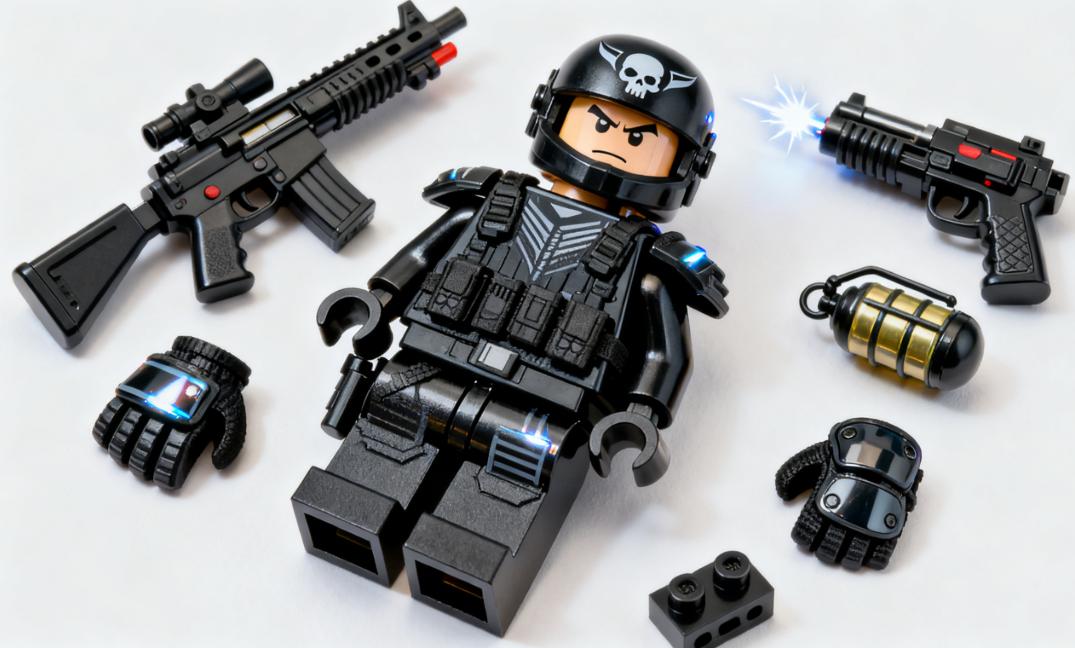 6 PCS Compatible Building Blocks Military Set - Special Forces Commando Minifigures, Small Bricks Army STEM Toy for Kids, Action Figures Gift for Boys