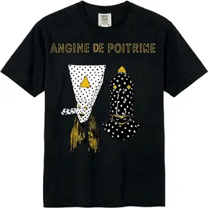 Angine de Poitrine Band Graphic Comfort Color Shirt | Vintage 90s Music Tee| Oversized Retro Streetwear Shirt