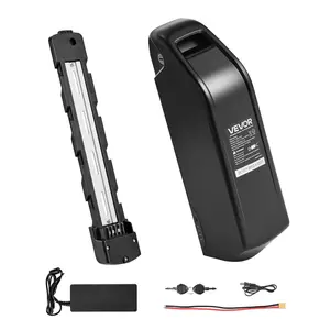 【FathersDayGift】VEVOR Ebike Battery, 52V 20Ah Electric Bike Lithium Battery Pack with BMS, 3A Charger and Lock for 1500W E-Bike Motor, Detachable Electric Bicycle Replacement Kit with Indicator & Discharge Socket