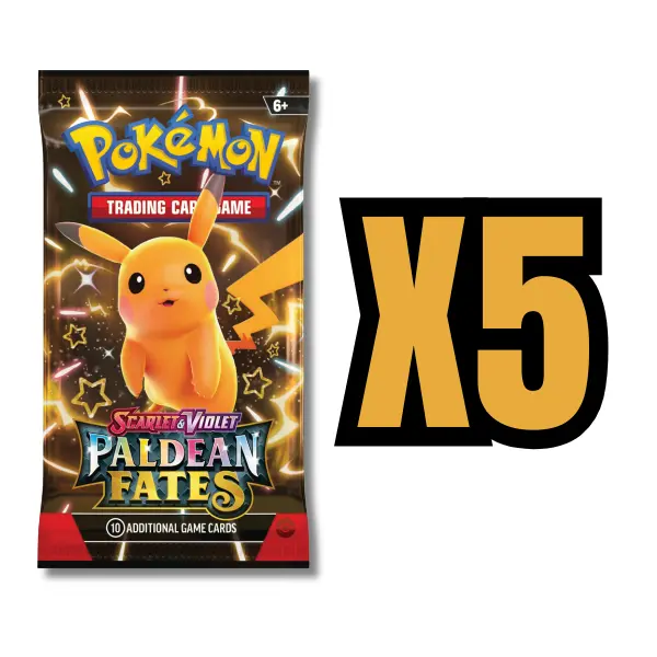 Paldean Fates Booster Pack - 5 Booster Packs - TikTok Shop Paldean Fates Booster Pack - 5 Booster Packs - TikTok Shop