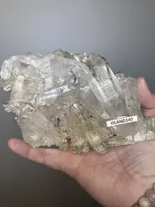 Clear Lemurian Quartz Cluster - Flatback - Brazil