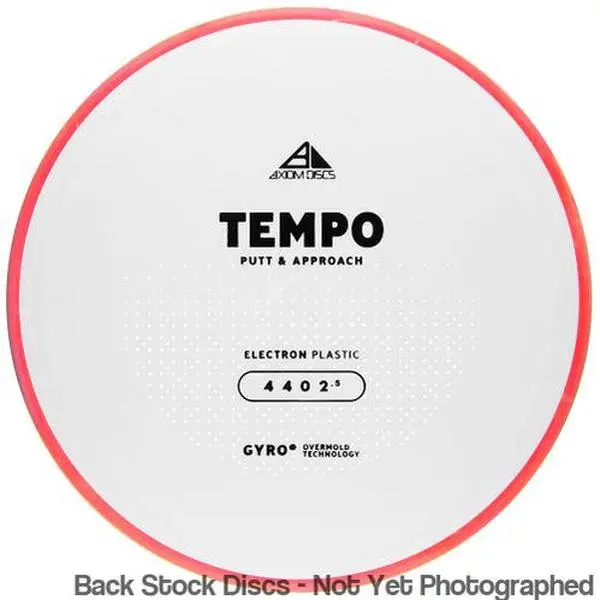 Axiom PLC Electron Medium Tempo Putter (Stock Stamp) [Back Stock Inventory - Disc and Stamp Color WILL VARY]
