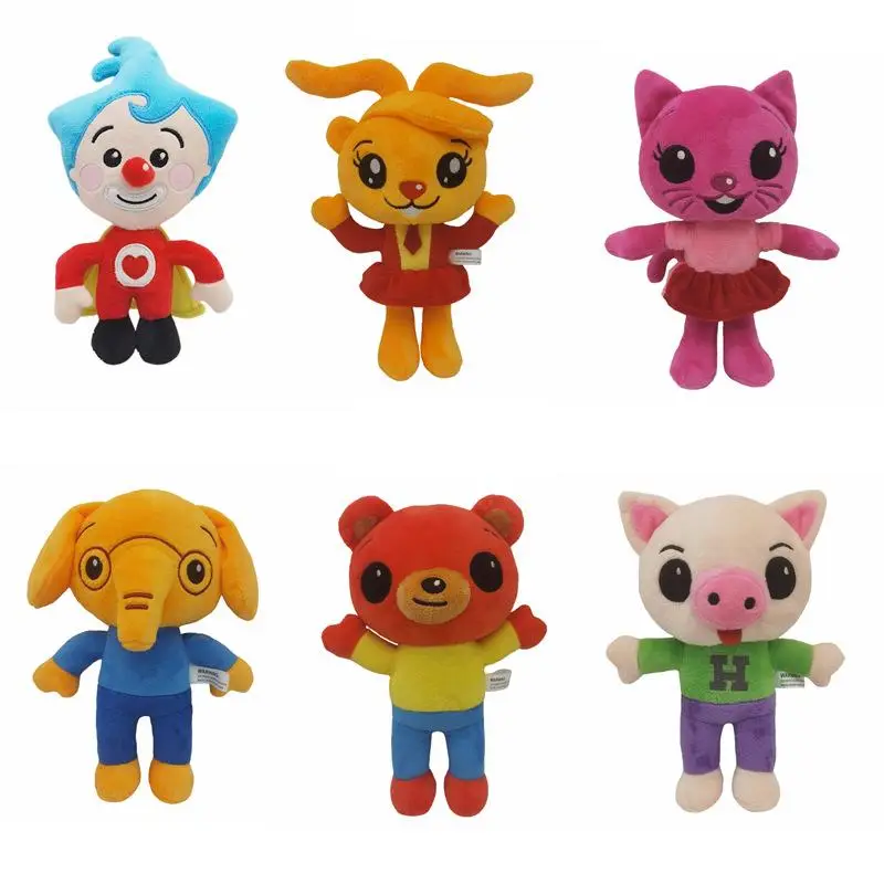 Plim plim plush doll magician clown doll plush toy children's gift Soft Stuffed Animals Cute Bear Design