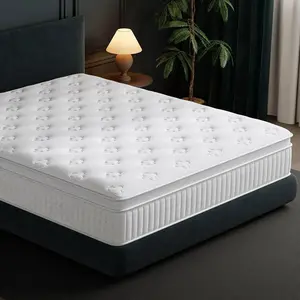Wholesale Memory Foam Mattress Breathable and Quiet, Provides Lumbar Support Comfortable Bedding Compressed Mattress Suitable for Mixed Set Mattress for Back Pain Relief Medium Firmness High  Multi-layer Spring Glass Fiber Gel Queen Size Mattress bed full