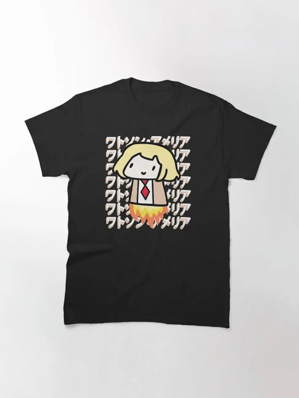Amelia Watson Vtuber Clothing       Hololive - Watson Amelia Chibi Mini Classic T-Shirt       Anime Chibi Sweatshirt, Hoodie