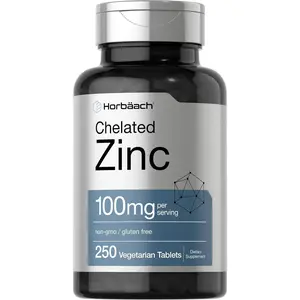 Horbäach Chelated Zinc 100mg 250 Vegetarian Tablets