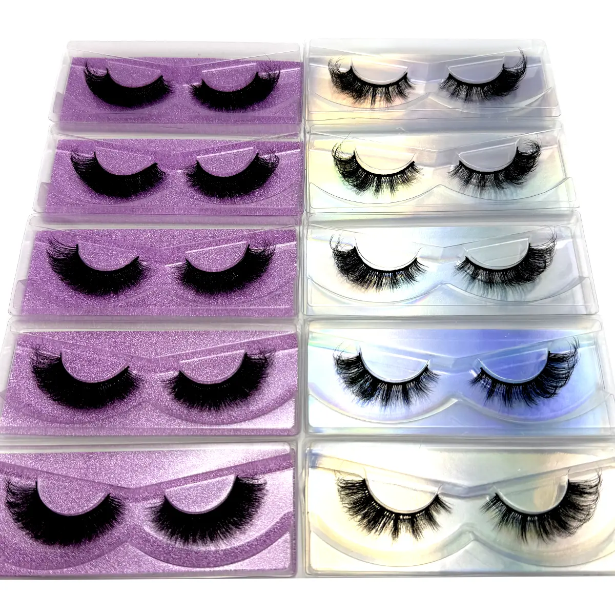 10 Pairs DD Curl Russian False Eyelashes, Fluffy&Thick 3D False Eyelashes With Glitter Paper Box,Dense & Curly, Create Cat Eye Makeup Effect, Delicate 8D False Lashes, Enhance Eye Contour, Elongate & Thicken Lash Line, Achieve Refined Makeup Look.