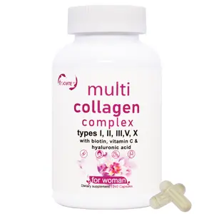 Multi Collagen Pills for Women & Men, 240 Capsules | Type I, II, III, V, X - Hydrolyzed Collagen Peptides with Biotin, Hyaluronic Acid & Vitamin C | Hair, Skin, Nail & Joint Support