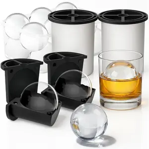Clear  Maker, 2.5 Inch Stainless Steel  Large Clear Ice Ball Maker,   Mold for , Drinks & ,  Gifts for Men (2 Pack)