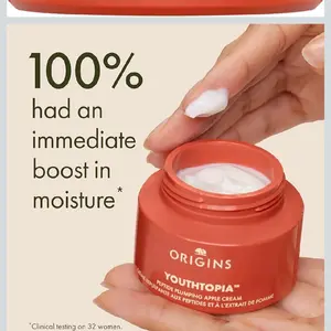 Origins Youthtopia Peptide Plumping Apple Moisturizer Anti-Aging Face Cream for Immediate Moisture Boost