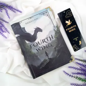 Fourth Wing Hardcover Book Xaden's POV Inspired Edition Illustrated Dragon Themed Cover Fantasy Novel