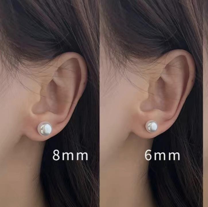 Women's Pearl Stud Earrings High-end SenseElegantEarrings Fashion Niche Simple VersatileAccessories