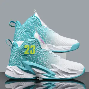 UYCEKK Men'S Gradient Color Basketball Shoes - Breathable Low-Top Sneakers with Shock Absorption, Durable Rubber Sole & Fabric Lining for Training, Running, Outdoor Sports, Basketball Gear, Athletic Footwear, Sleek Sports Design, Cushioned Support